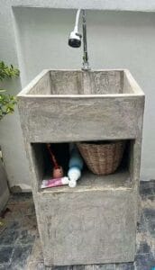 อ่างล้างมือปูน