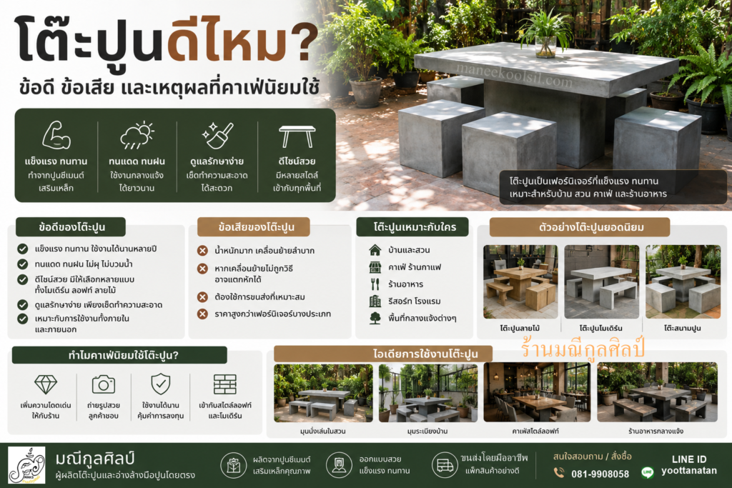 โต๊ะปูนดีไหม